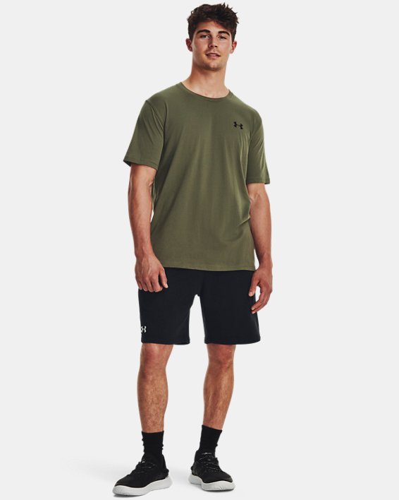 Men's UA Left Chest Lockup T-Shirt in Green image number 2